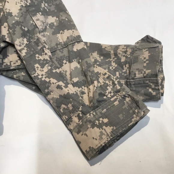 US Army camo coat combat uniform Sz M long - Picture 4 of 9